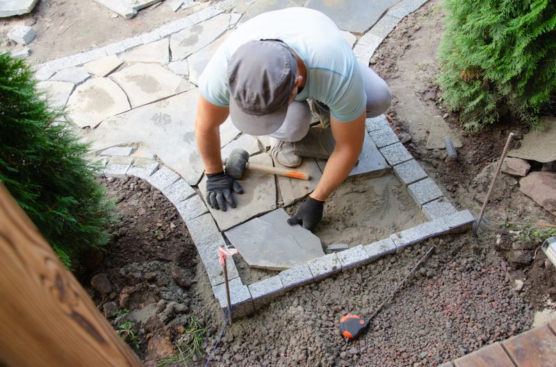 Patio Masonry Setup